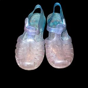 Pink/Blue Ombré Jelly Sandals